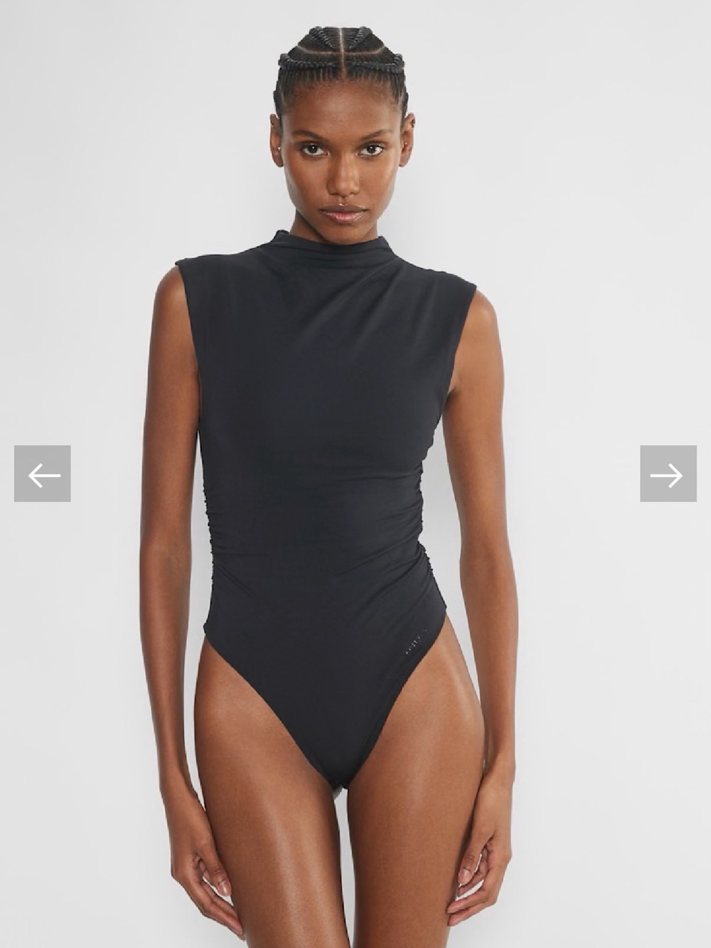 NWT | Aritzia Contour Fortify Sleeveless Mock Neck Bodysuit in black | Small